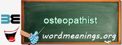 WordMeaning blackboard for osteopathist